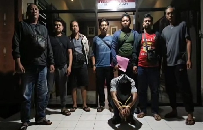 Pelaku curanmor inisial GSD yang ditangkap Tim Ciung Wanara Satreskrim Polres Tabanan.