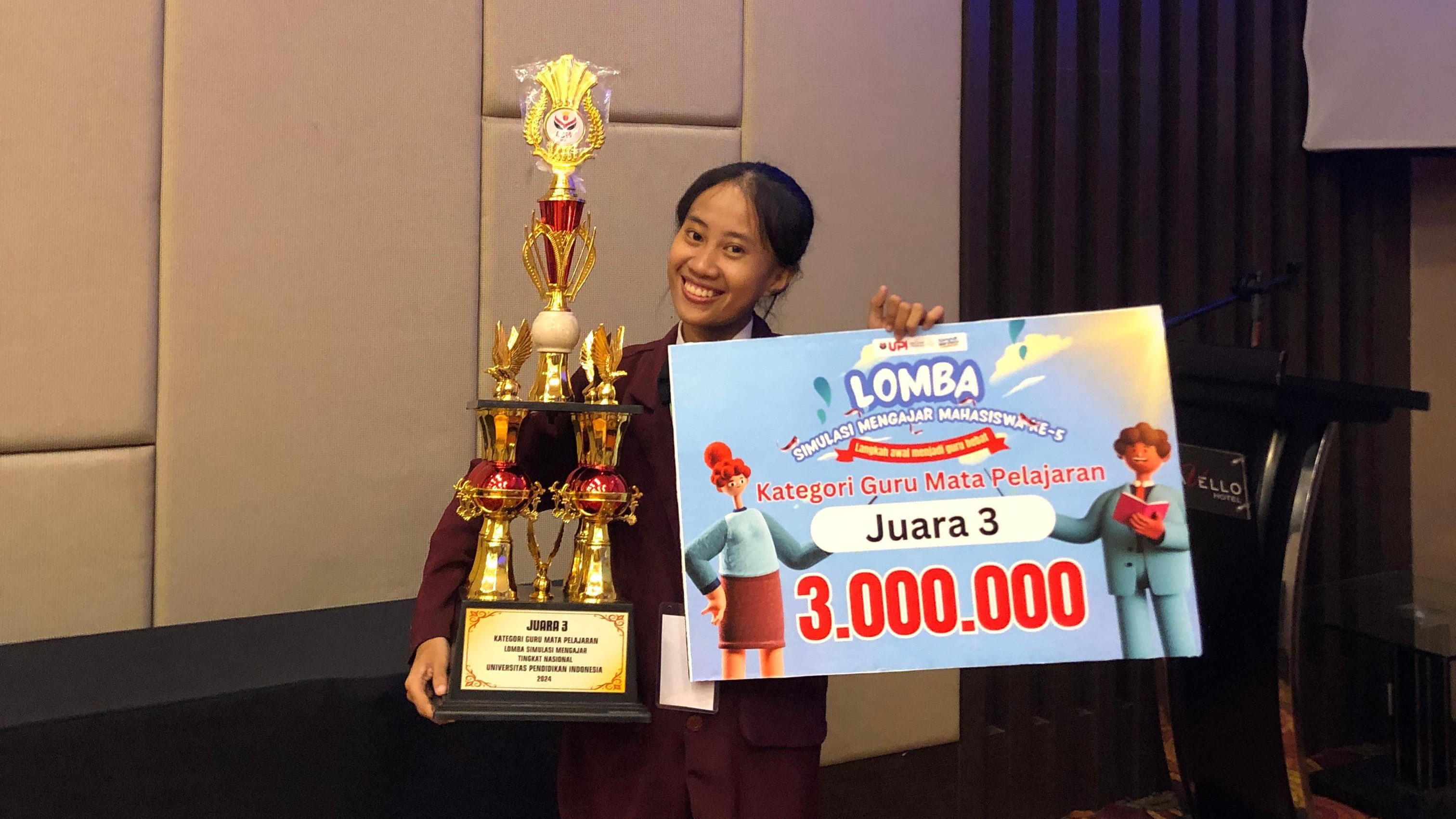 PRESTASI NASIONAL: Desak Made Della Deviantari, mahasiswa IAHN Mpu Kuturan berhasil meraih prestasi di ajang nasional.