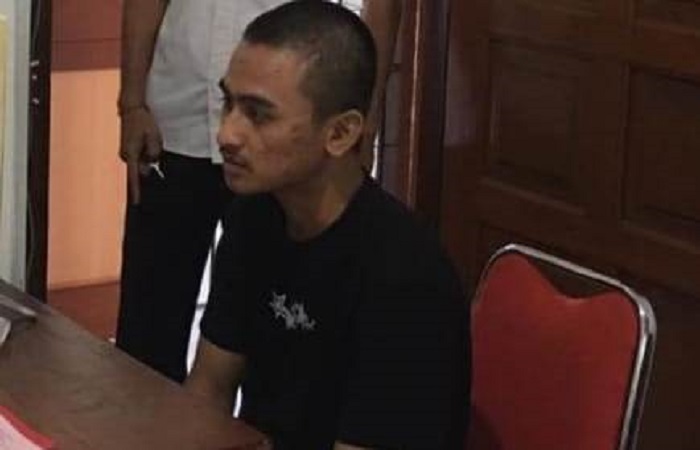 Pelaku Riskan di Kejari Buleleng. Ia ditahan agar tidak melarikan diri hingga mengulang perbuatan. Terpisah, Kasi Intelijen Kejari Buleleng, I Dewa Gede Baskara Haryasa.