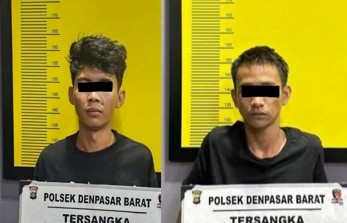 Tersangka M Rizky Ilhami dan Gilang Ramadhan diamankan karena curanmor.