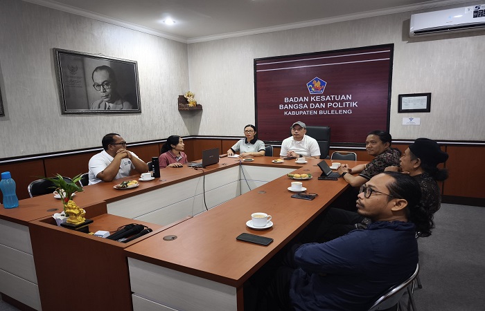 Rapat koordinasi lomba vlog dalam rangka HUT ke-80 RI di Buleleng.
