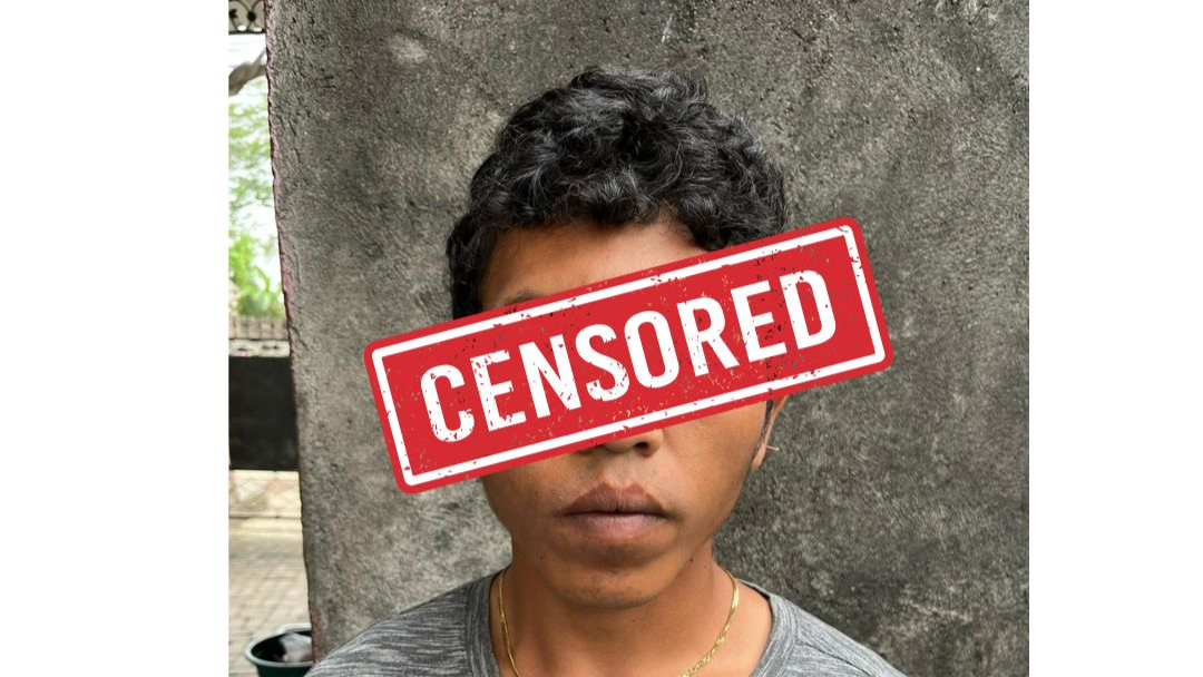 CURI AYAM: Pelaku pencurian ayam aduan di Kabupaten Klungkung, Bali.