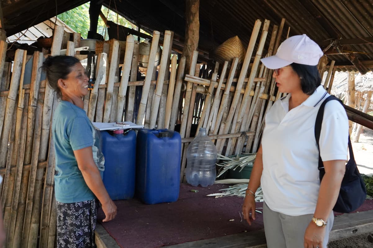 RUSAK PARAH: Salah satu penerima bantuan bedah rumah dari Pemprov Bali.
