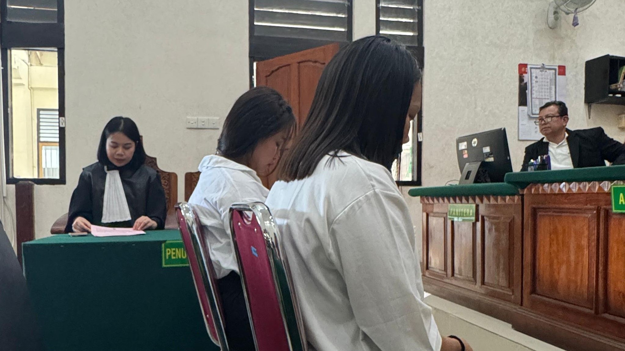 TERSERET NARKOBA: Dua orang wanita yang mengaku menjadi LC. Mereka terseret kasus peredaran gelap narkoba.
