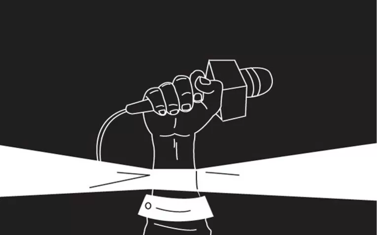 Ilustrasi intimidasi jurnalis