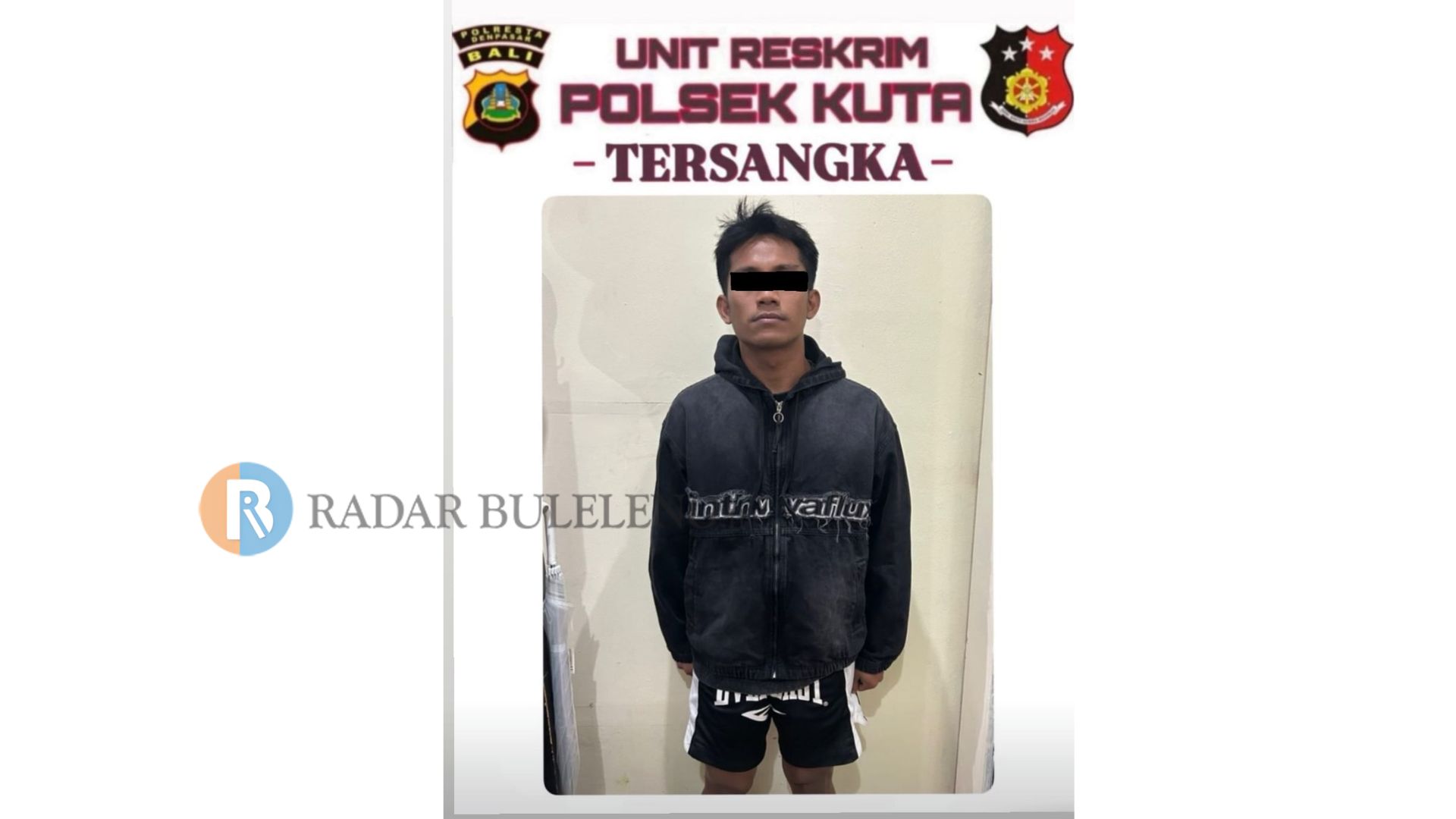 CURI ROKOK: Pemuda berinisial SB, asal Mamuju, Sulawesi Barat, tertangkap polisi gara-gara mencuri rokok.