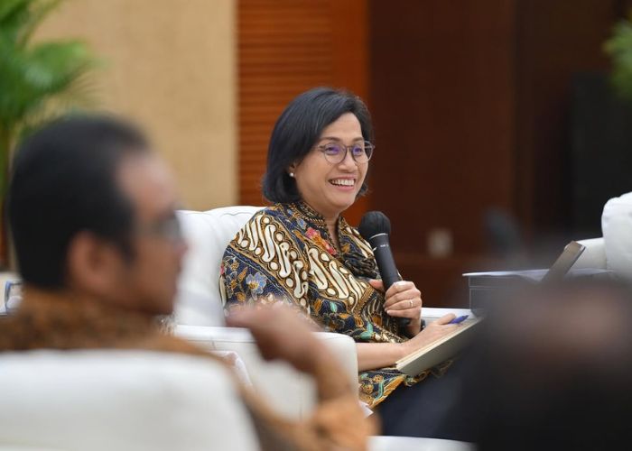Sri Mulyani dalam sebuah agenda diskusi publik.