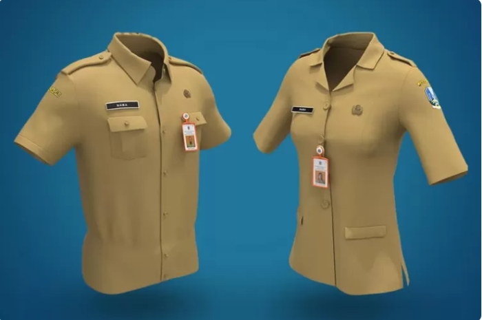 ilustrasi seragam PNS