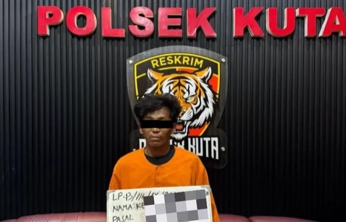 DOR!: Tersangka curanmor berinisial KAA. Dia merupakan seorang residivis. Pria itu tertangkap basah saat sedang beraksi.