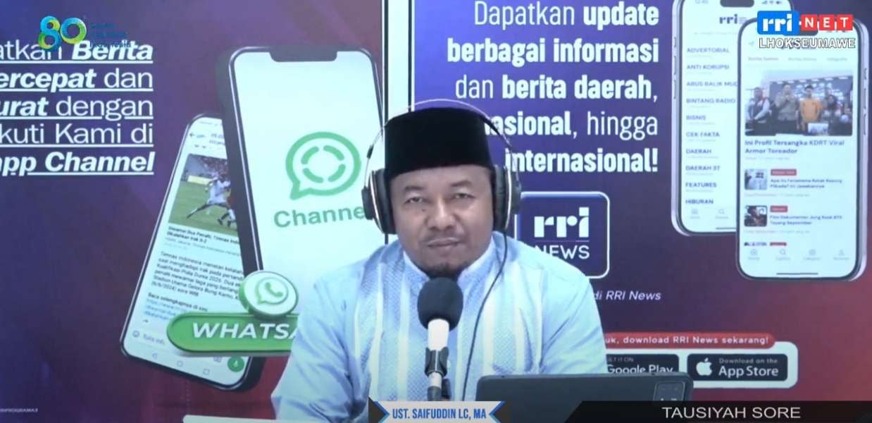 Ustadz Saifuddin Abbas LC MA Pimpinan Dayah Modern Ihyaaussunnah Kota Lhokseumawe.