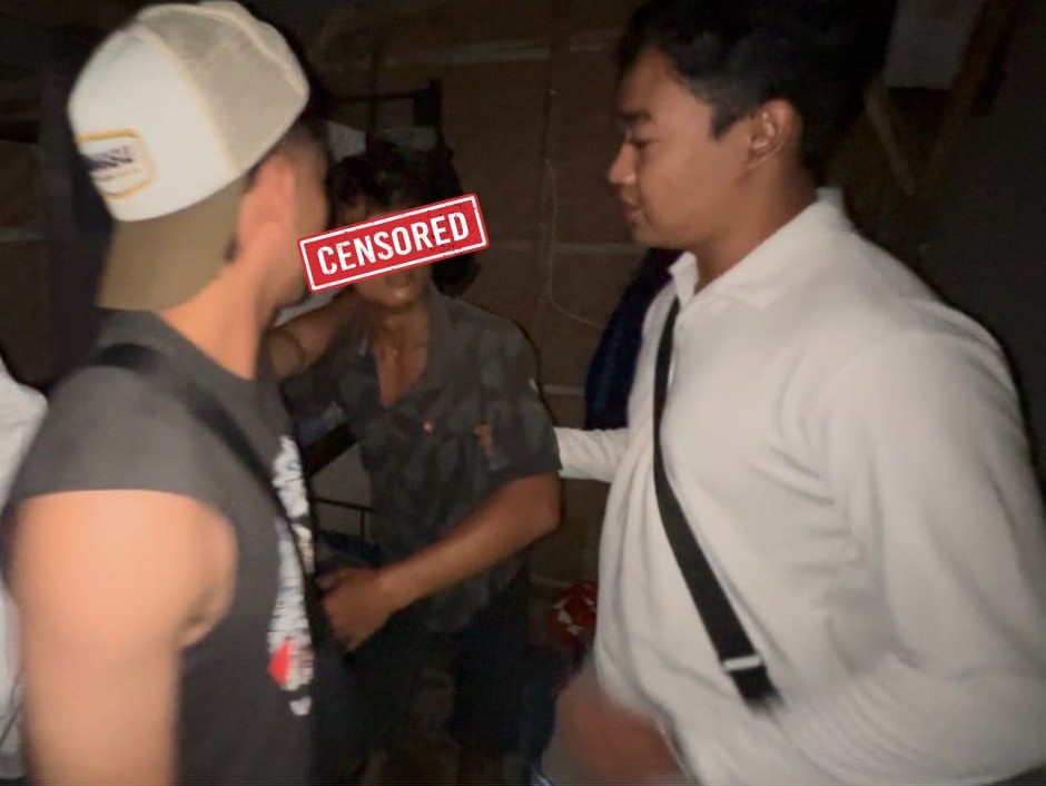 TANGKAP: Personel Satuan Reskrim Polsek Nusa Penida menangkap pria asal Lampung yang diduga menggelapkan uang penjualan sembako.