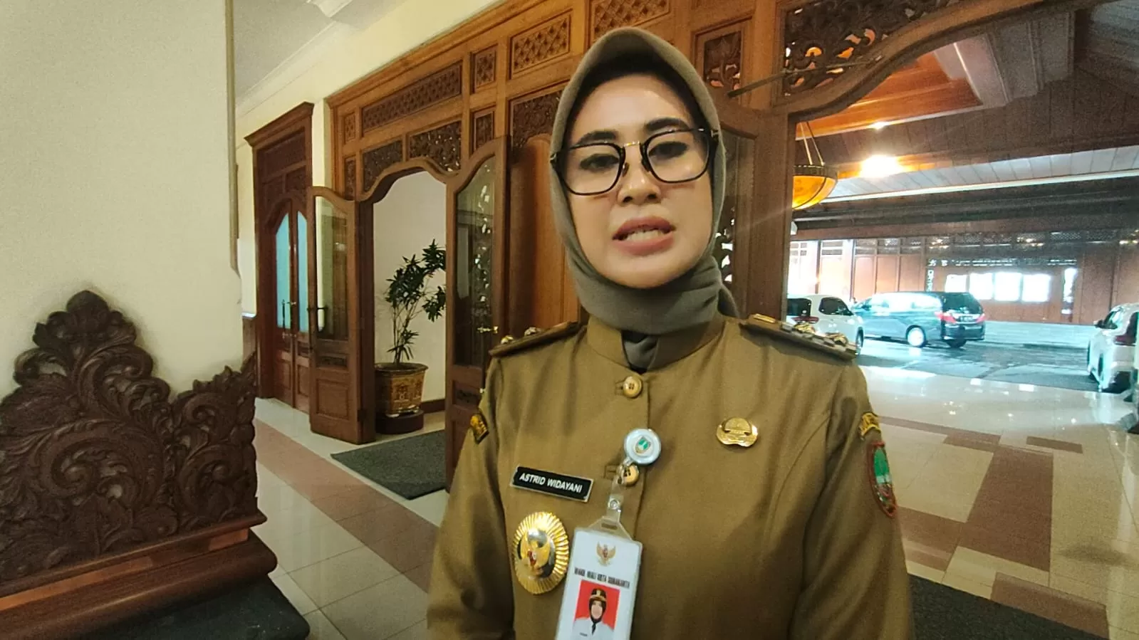 Wakil Walikota Solo Astrid Widayani saat ditemui di Balai Kota Solo.