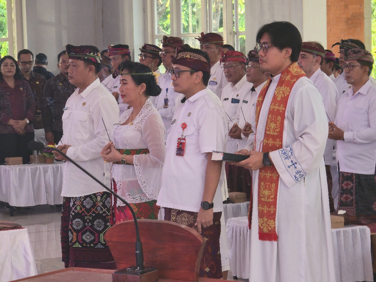 MUTASI: Suasana mutasi pejabat Pemkab Buleleng.