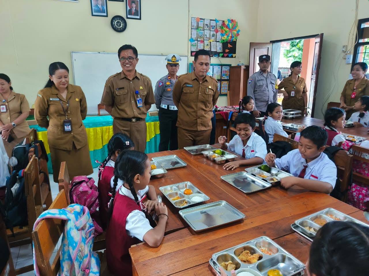 MBG: Pelaksanaan program Makan Bergizi Gratis (MBG) di SDN 2 Ringdikit.