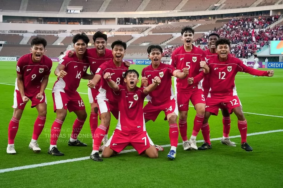 Timnas Indonesia yang berlaga pada ajang Piala Dunia U-17.