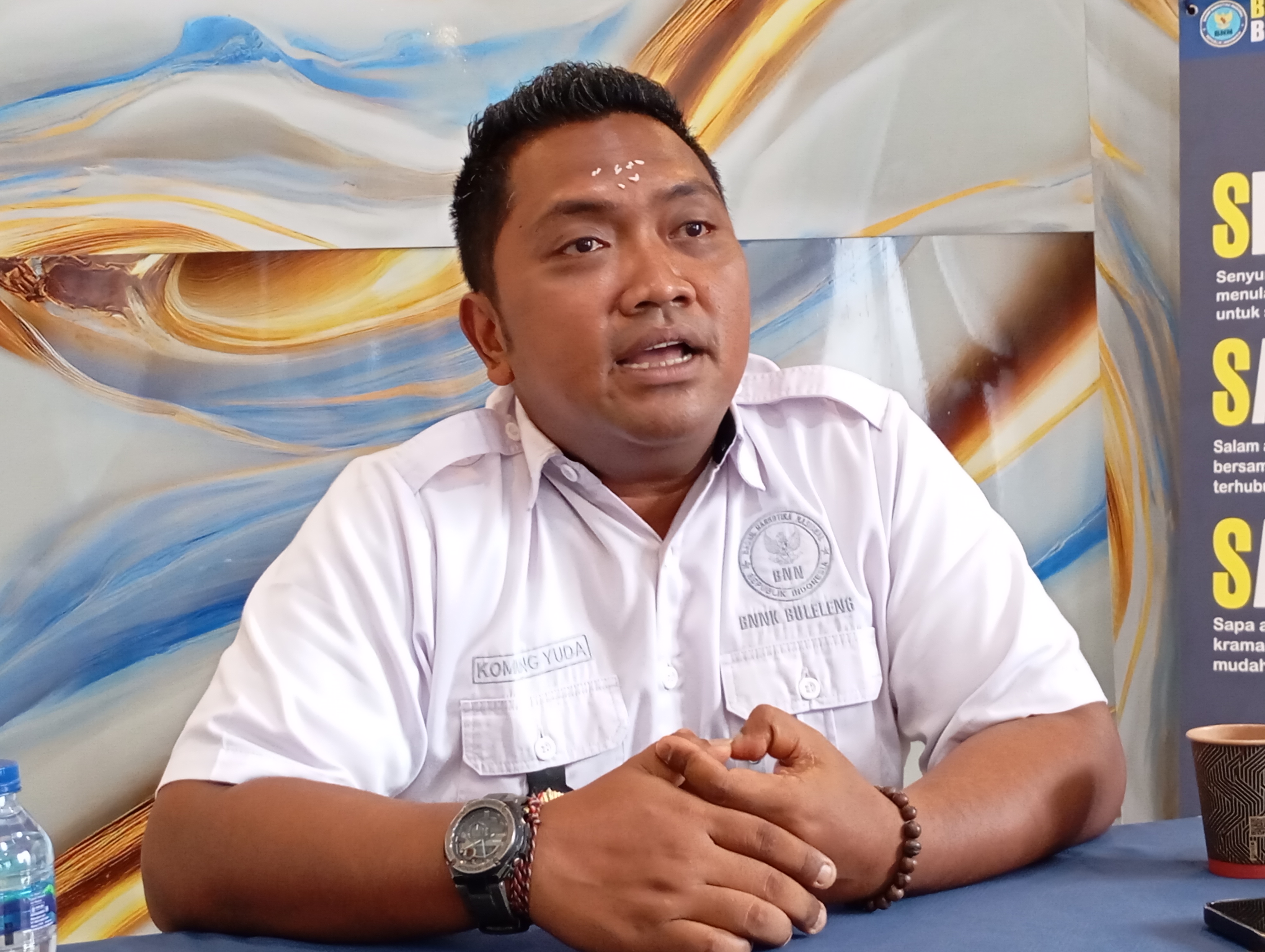TEGAS: Kepala BNNK Buleleng, Komang Yuda Murdianto.