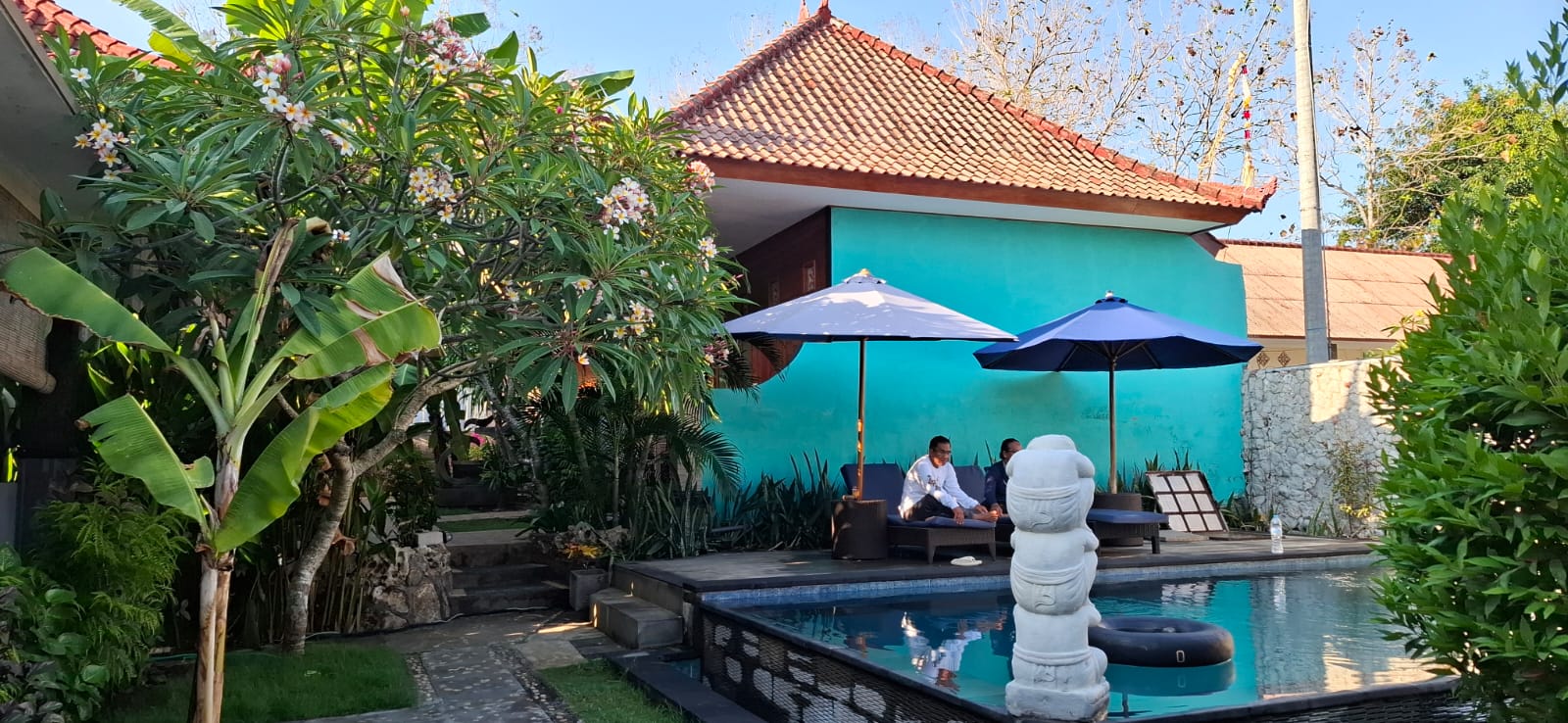 SEPI: Suasana salah satu penginapan di Nusa Penida.
