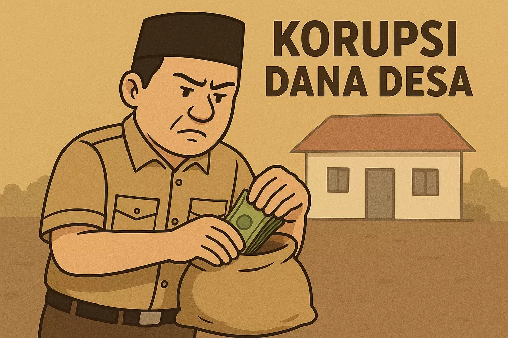 ilustrasi korupsi dana desa
