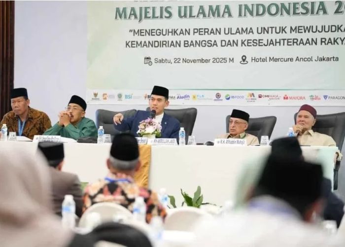 Suasana rapat Majelis Ulama Indonesia (MUI) saat menggelar rapat internal.