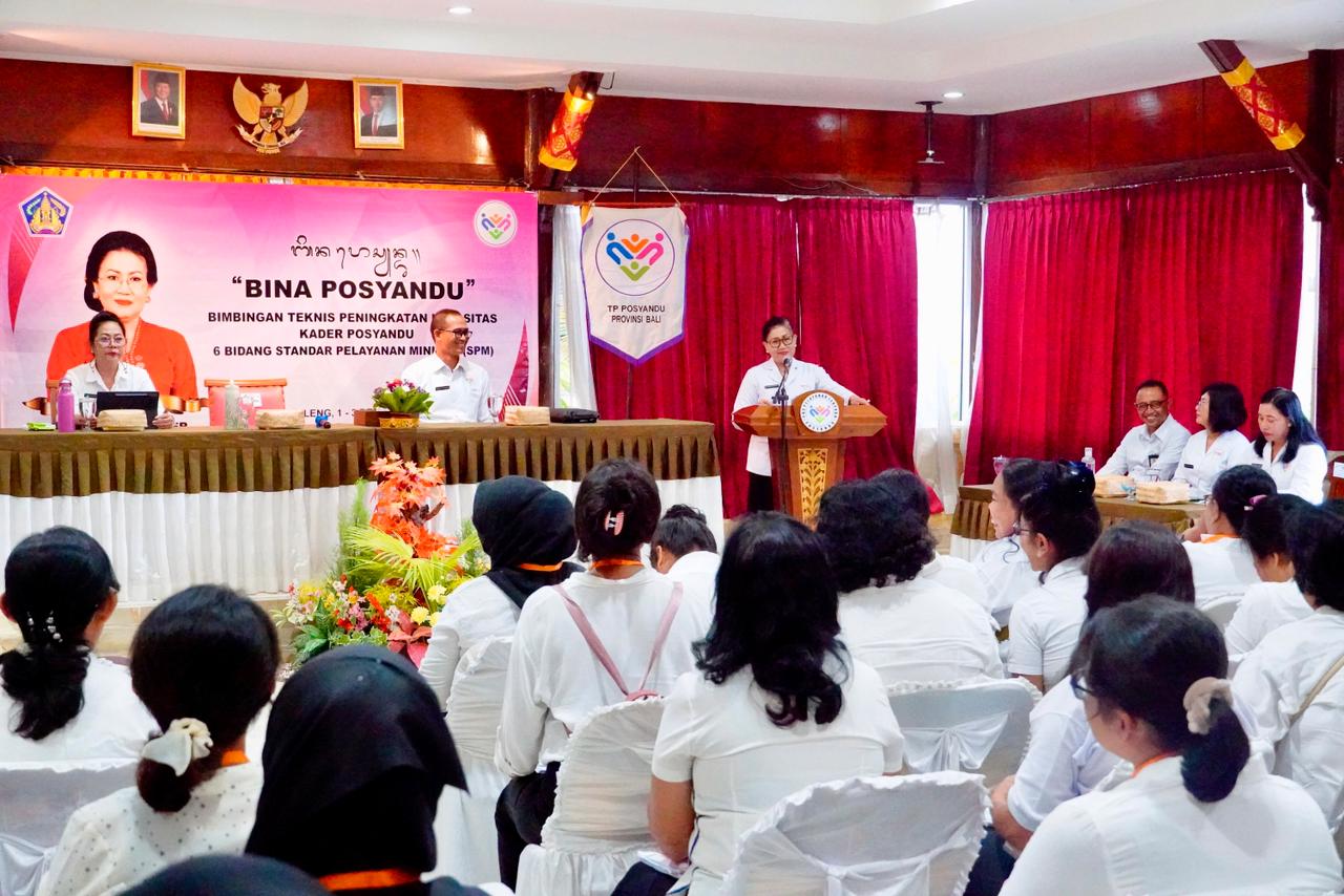 BIMTEK: Suasana pembukaan Bimbingan Teknis (Bimtek) kepada kader posyandu di Kabupaten Buleleng.