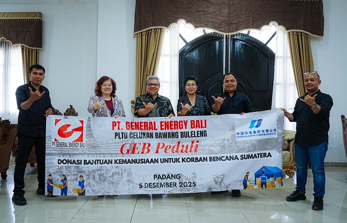PT General Energy Bali (GEB) melalui program GEB Peduli menyalurkan 6 ton beras serta obat-obatan dan kebutuhan dasar berupa uang tunai kepada korban bencana di Kota Padang, Sumatera Barat.