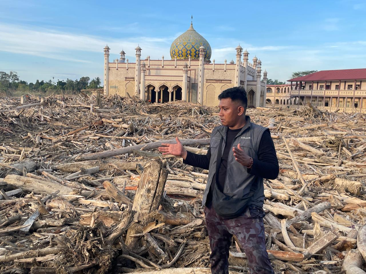 BELUM TERJAMAH: Kondisi salah satu lokasi di Aceh Tamiang yang masih porak poranda akibat bencana banjir bandang.