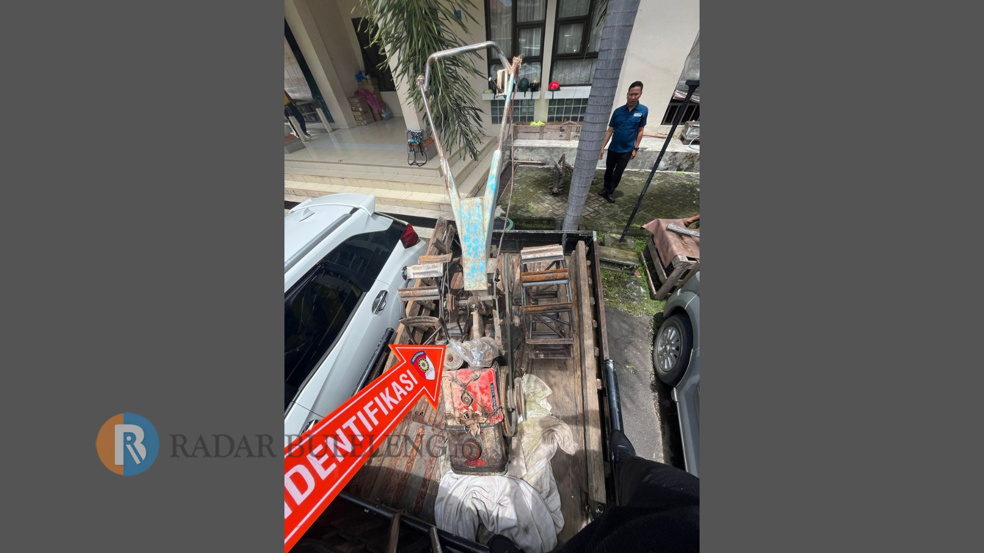 BARANG BUKTI: Barang bukti aksi pencurian traktor di Kabupaten Klungkung, Bali.