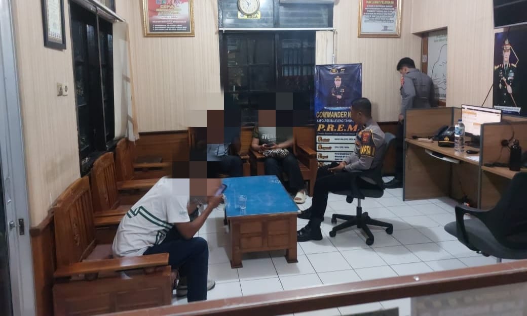LAPOR POLISI: Warga melapor ke polisi usai ditodong menggunakan senapan angin.
