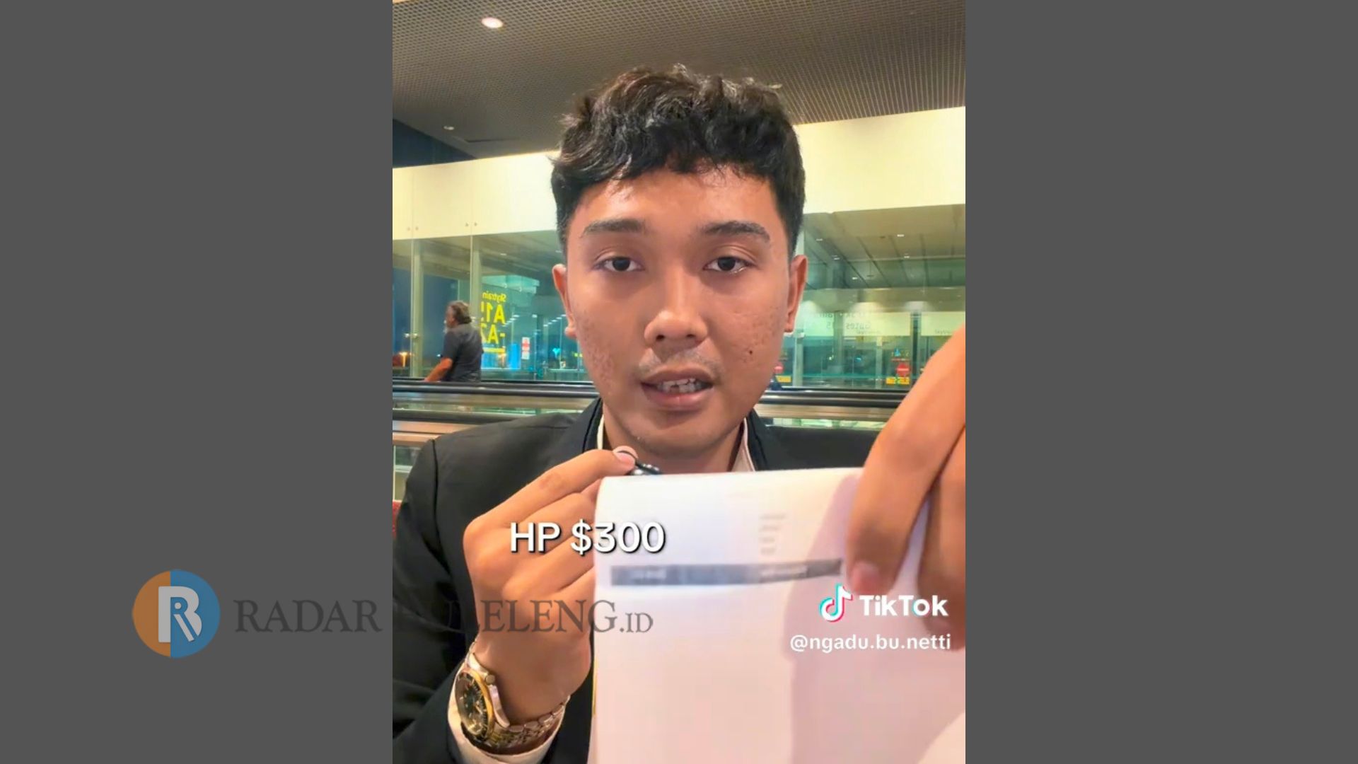 SAMPAIKAN KELUHAN: Netizen yang diketahui bernama Hafizh mengeluhkan proses bea masuk handphone di Kantor Bea Cukai Ngurah Rai, Bali.