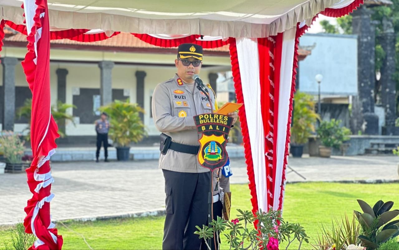 SIAPKAN PASUKAN: Kapolres Buleleng, AKBP Ruzi Gusman.