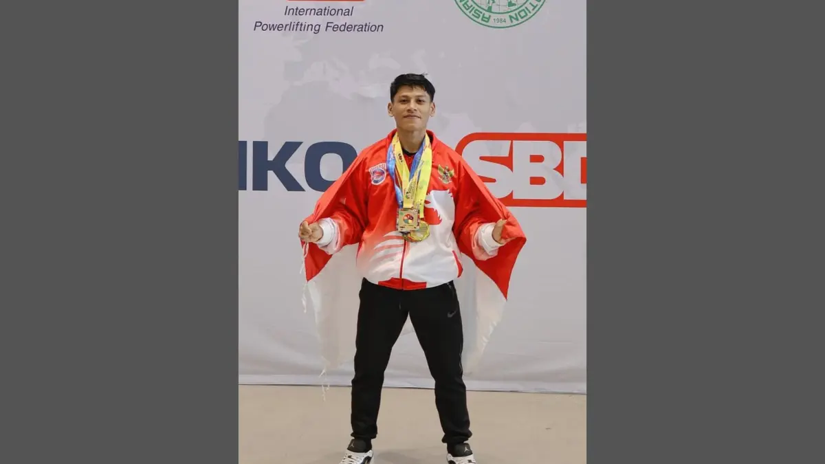 BERPRESTASI: Atlet angkat berat asal Buleleng, Wahyu Surya Wiguna usai memenangkan Kejuaraan Dunia Angkat Berat di Jepang pada tahun 2025 silam. (instagram @__wahyusurya)