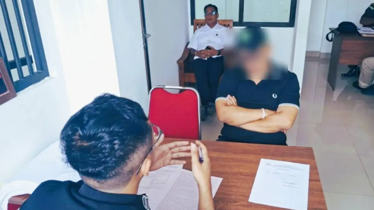 DITAHAN: Kejaksaan Negeri Gianyar menahan seorang pengusaha properti asal Buleleng karena terlibat kasus penipuan. (istimewa)