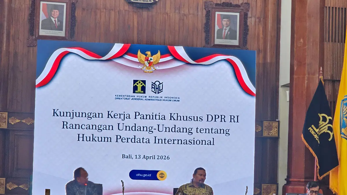 BAHAS NOMINEE: Suasana Kunjungan Kerja Pansus DPR RI yang membahas RUU Hukum Perdata Internasional. (Ni Kadek Novi Febriani/Radar Bali)