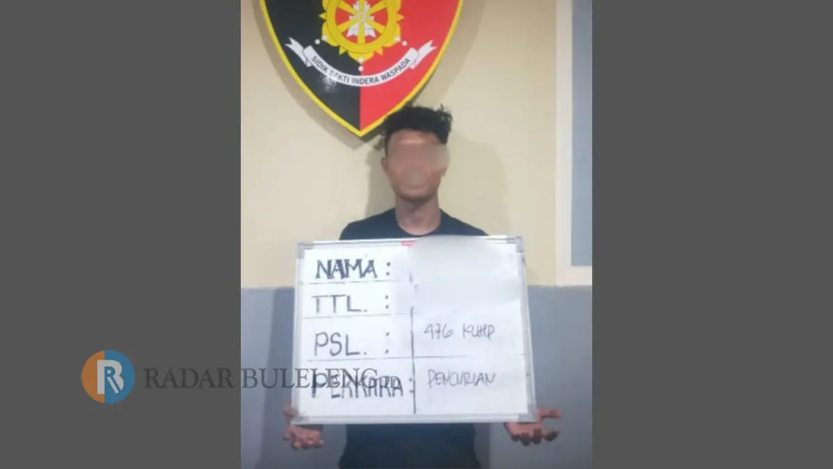 CURANMOR: Pelaku Samsul Riadi tertangkap di Pulau Lombok gara-gara membawa kabur sebuah sepeda motor yang terparkir di Alfamart Jalan Drupadi, Denpasar. (Polresta Denpasar)