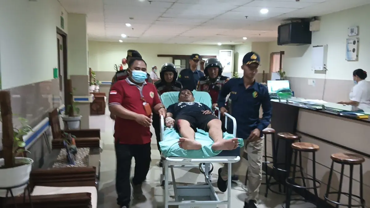 SIMULASI: Suasana simulasi penanggulangan bencana di RSUD Buleleng. (Pemkab Buleleng)