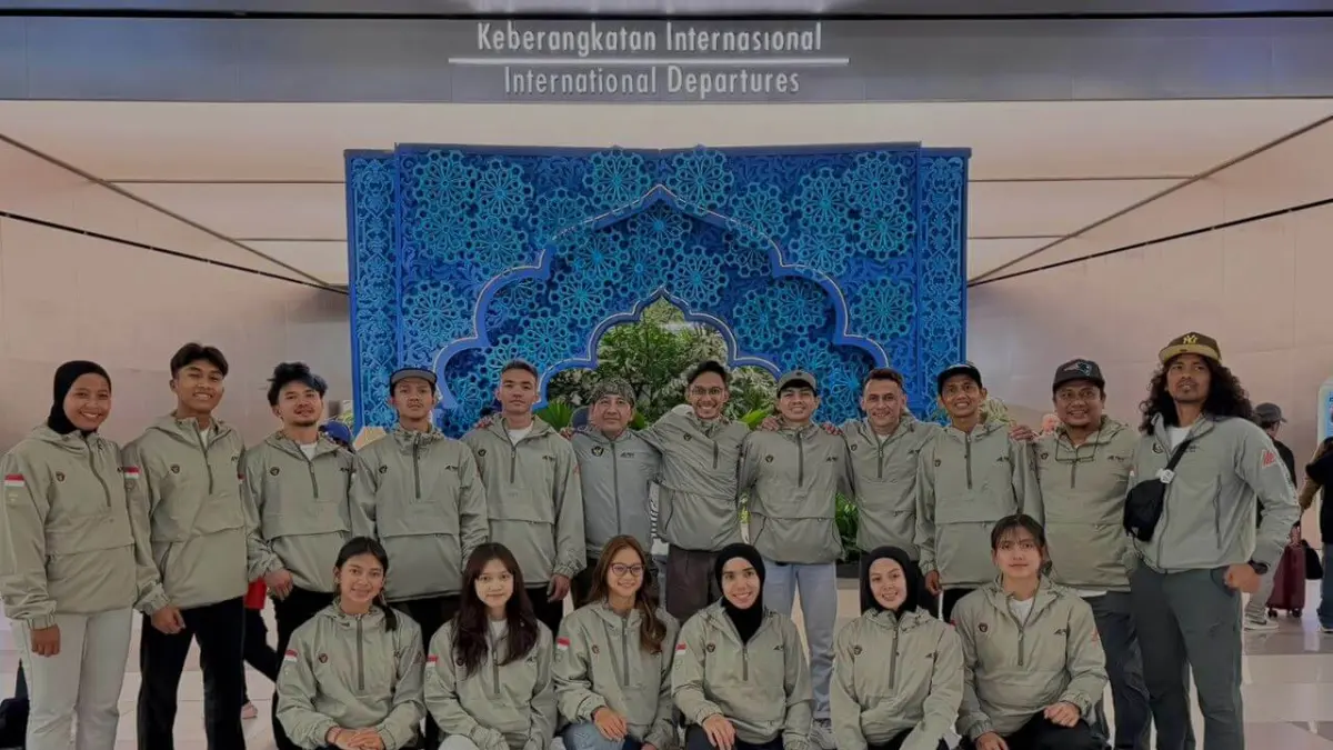 MENUJU KEJUARAAN DUNIA: Timnas Panjat Tebing Indonesia bersiap berkompetisi pada ajang kejuaraan dunia World Climbing Series 2026 di Wujiang, China. (FPTI)
