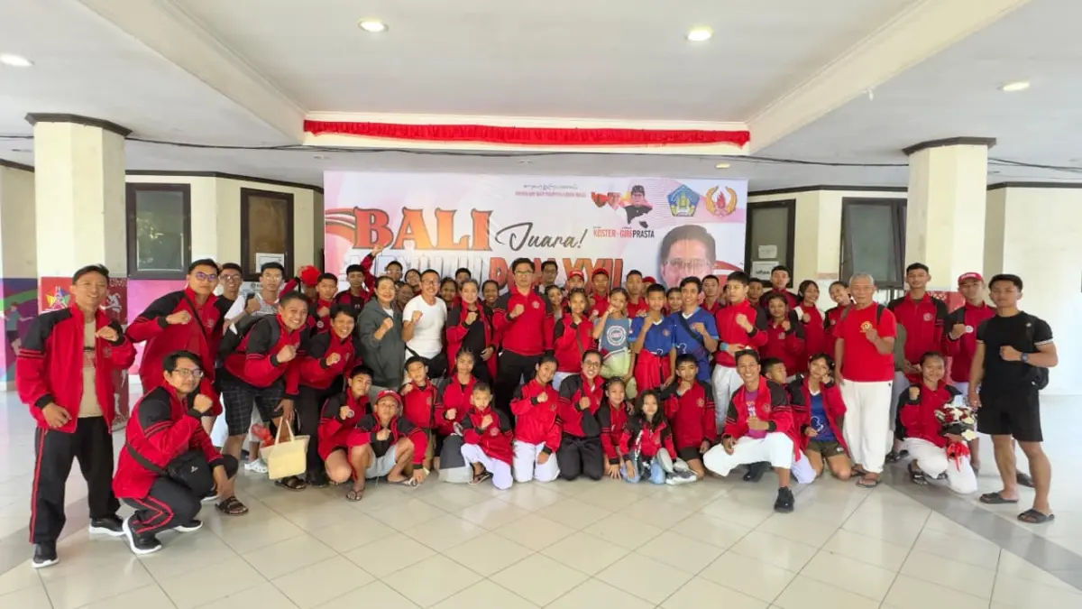 JUARA UMUM: Kontingen Kempo Buleleng berhasil meraih juara umum pada ajang Porjar Buleleng 2026. (Perkemi Buleleng) 