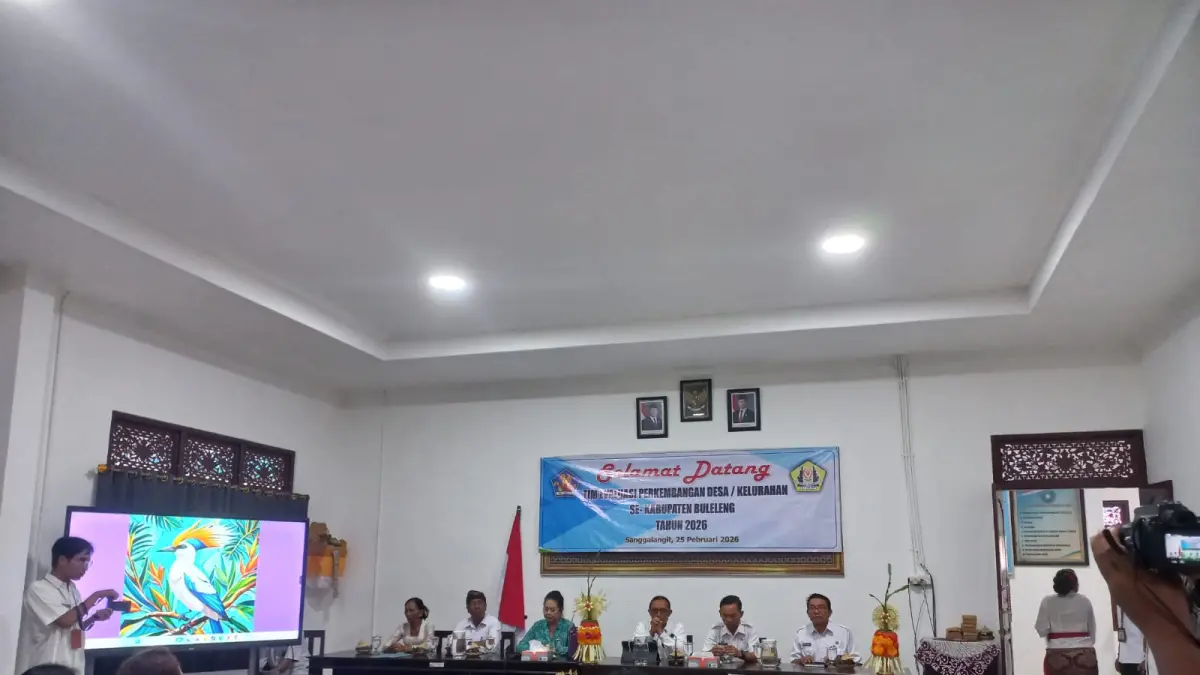 LOMBA DESA: Suasana penilaian lomba desa tingkat kabupaten di Desa Sanggalangit, Kecamatan Gerokgak. Desa Sanggalangit berhasil keluar sebagai juara pertama sekaligus mewakili Buleleng dalam ajang lomba desa tingkat provinsi Bali. (Pemdes Sanggalangit)