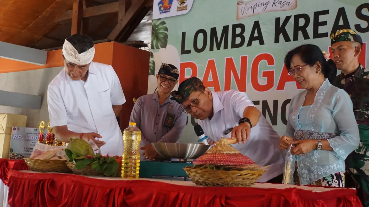 PANGAN LOKAL: Lomba gelar pangan lokal yang digelar di Kantor Bupati Buleleng, pada Kamis (22/8/2026). (Pemkab Buleleng)