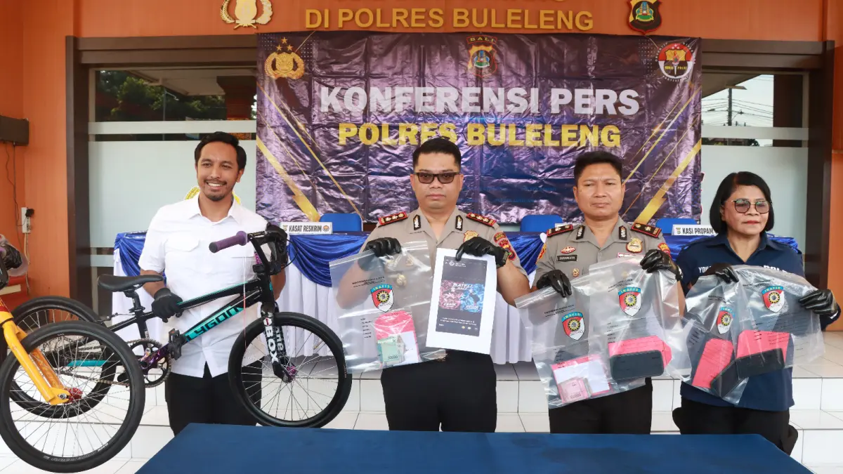 BALAP SEPEDA: Polres Buleleng mengungkap kasus perjudian dalam aktivitas balap sepeda liar yang dilakukan di Kota Singaraja. (Francelino Junior/Radar Buleleng)