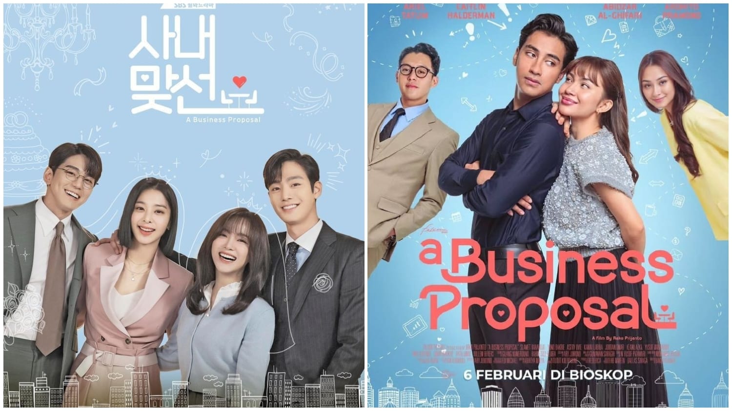 Film A Business Proposal Inodesia ver dibandingkan dengan Korea ver usai peluncuranya