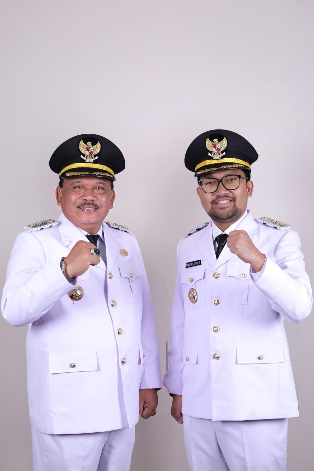Resmi pimpin kota angin: Kang Marhaen dan Mas Handy dilantik Presiden Prabowo Subianto.
