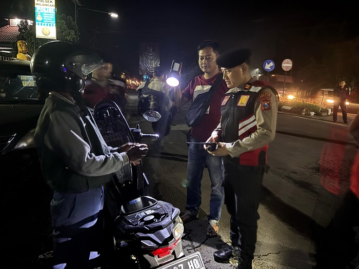Cegah Balap Liar, Polres Nganjuk Gelar Patroli