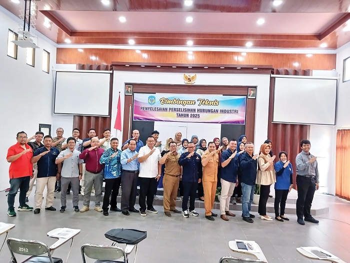Disnaker Menggelar Bimtek Penyelesaian Perselisihan Hubungan Industrial Ciptakan Iklim Industri yang Kondusif
