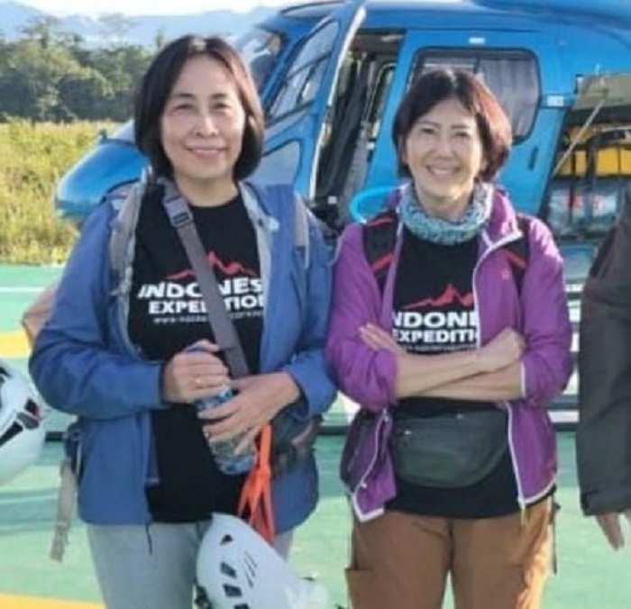 Elsa dan Lilie, dua pendaki senior yang meninggal ketika mendaki Gunung Cartensz.