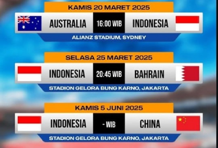 Warga Nganjuk jangan Kecele, Ini Jadwal Tayang Timnas Lawan Australia Babak 3 Penyisihan Piala Dunia