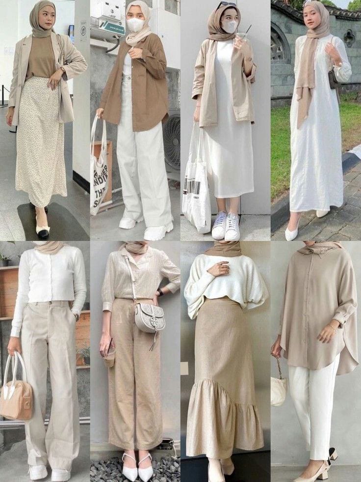 Inspirasi Mix and Match Hijab & Outfit untuk Lebaran
