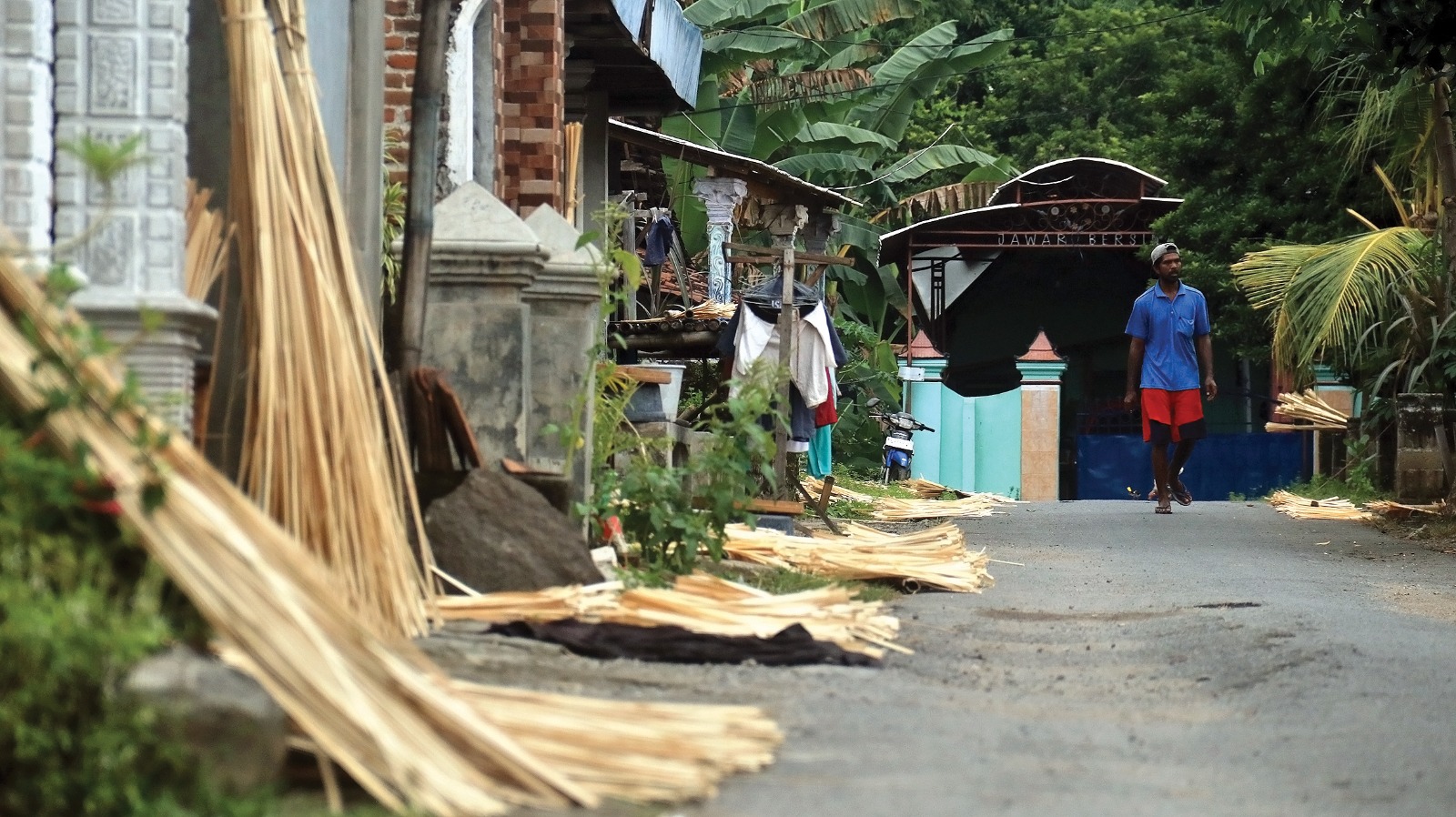 Mengintip Kampung Pembuat Anyaman Bambu di Nganjuk