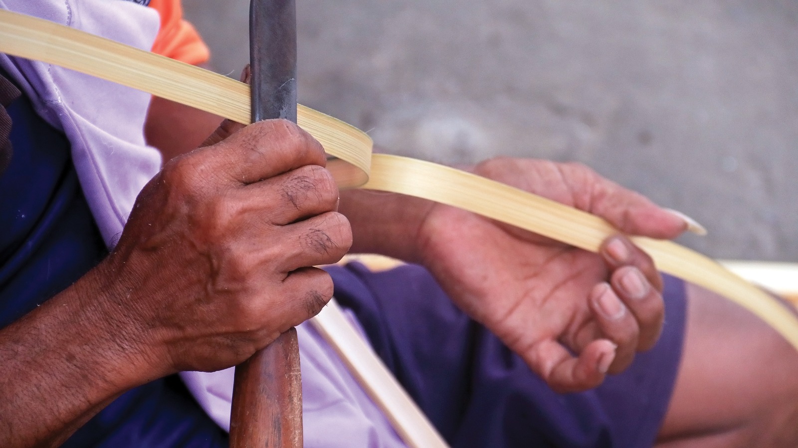 Perajin Anyaman Bambu di Nganjuk harus Merasakan Tangan yang Sering Tlusupen