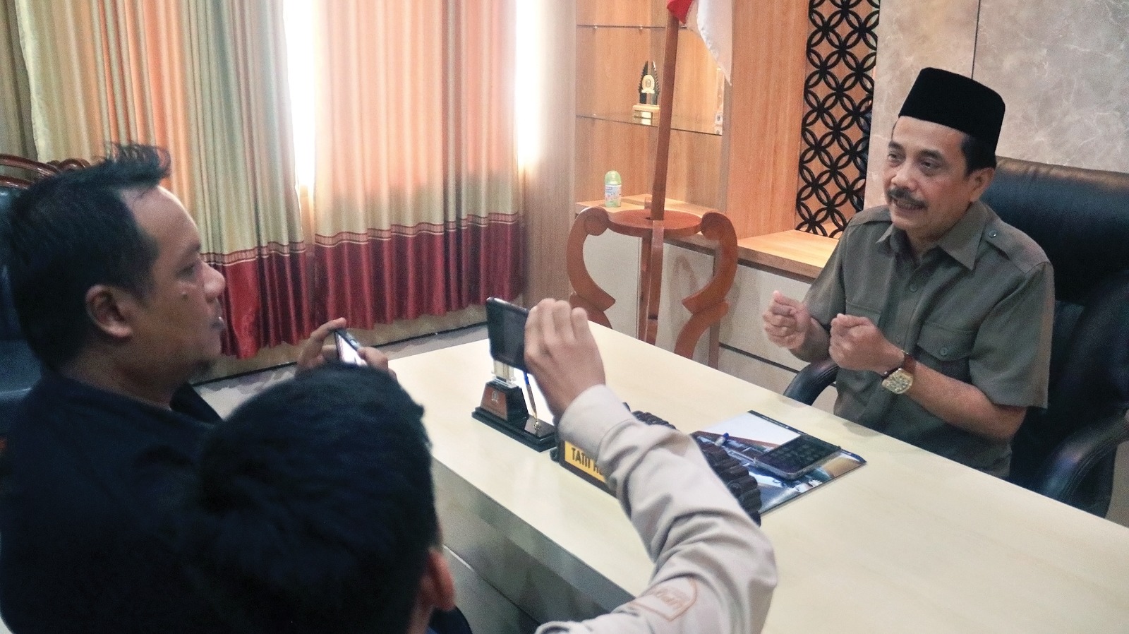 ⁠Tokoh-tokoh Nganjuk saat Lebaran  2025 (2), Tatit Hadiri Puluhan Undangan Halal Bihalal
